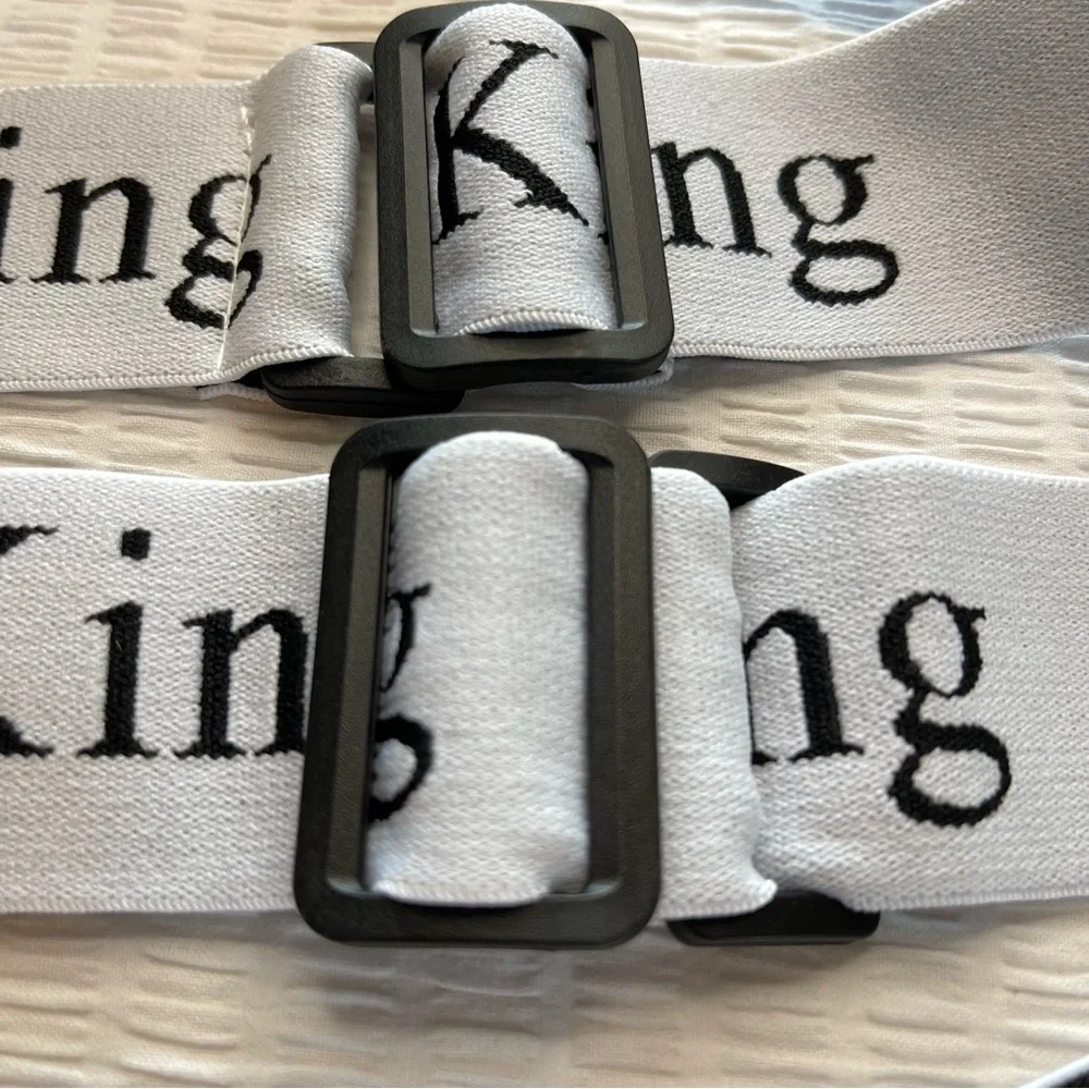 NEW King Straps NEVER used Bundle Closet organization Bed Sheets Blanket setof 2